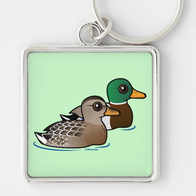 Mallard Pair Key Ring (Front)