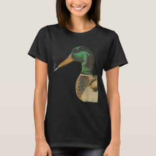 Mallard smoking cigarette meme funny mallard duck T-Shirt