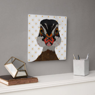 MALLARD SQUARE WALL CLOCK