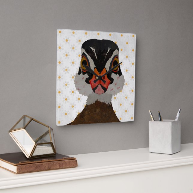 MALLARD SQUARE WALL CLOCK (Office)