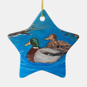 Mallards.png Ceramic Tree Decoration