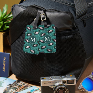 Mallards Swimming in the Water Pattern Luggage Tag