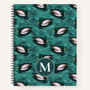 Mallards Swimming in the Water Pattern Notebook