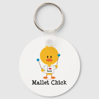 Mallet Chick Keychain