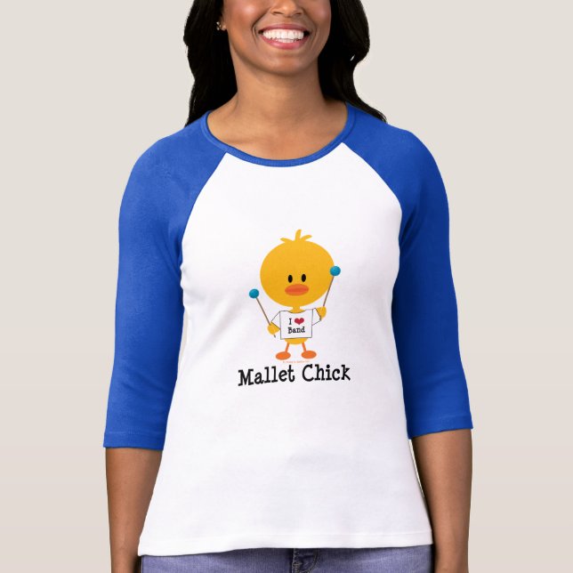 Mallet Chick Raglan Tee (Front)