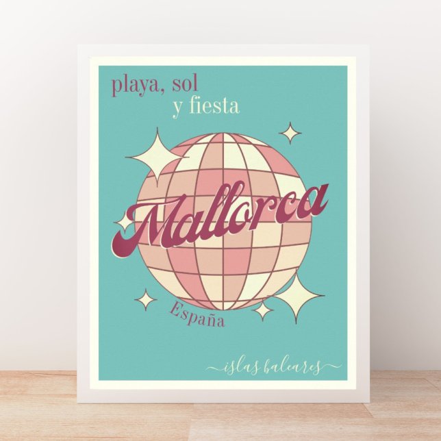 Mallorc  pain balearic Island vintage retro Poster (Creator Uploaded)