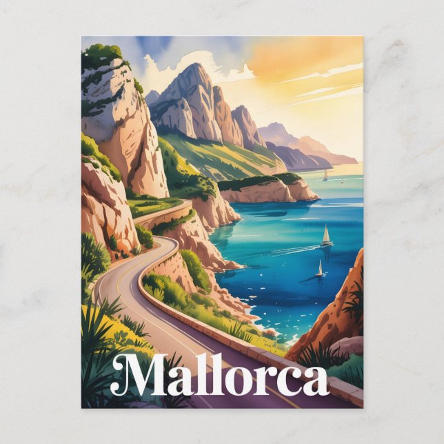 Mallorca art postcard (Front)