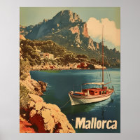 Mallorca Coastal Bliss Vintage Postcard