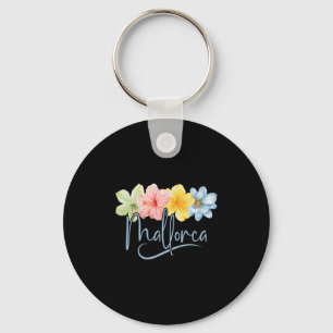 Mallorca Flowers Spain Learic Islands Floral Vacat Key Ring