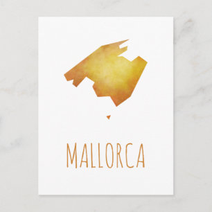 Mallorca Map Postcard
