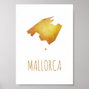 Mallorca Map Poster