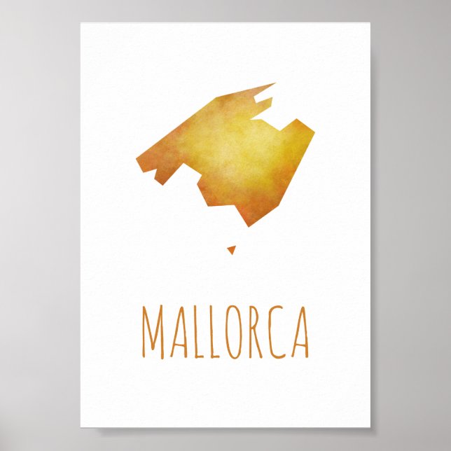 Mallorca Map Poster (Front)