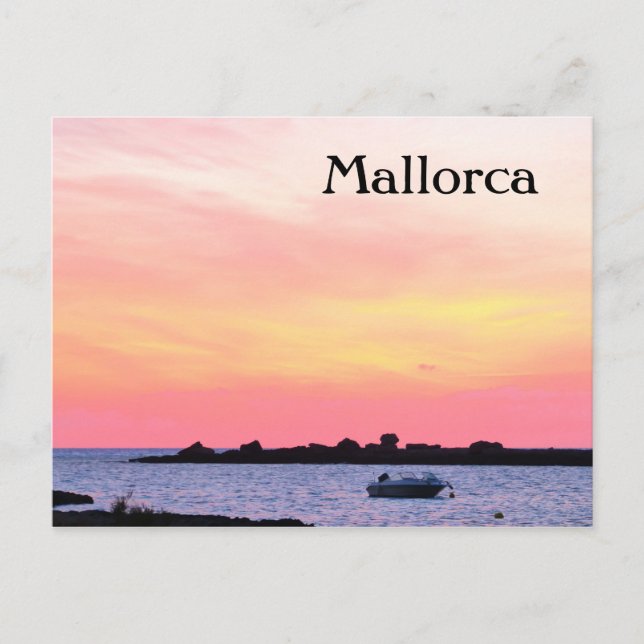 Mallorca Romantic Sunset - Postcard (Front)