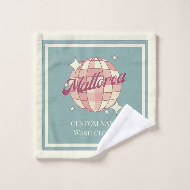 Mallorca Spain beach summer house name Towel (Wash Cloth)