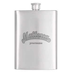 MALLORCA Spain custom monogram flask