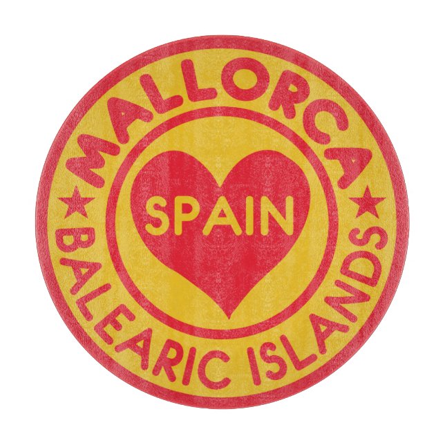 MALLORCA Spain cutting board (Front)