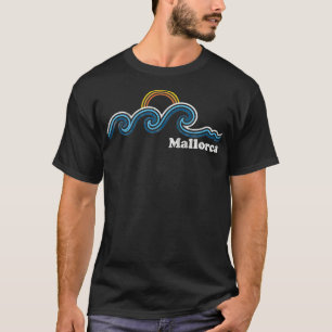 Mallorca Spain Island Sufing Waves Sunset Beach Vi T-Shirt