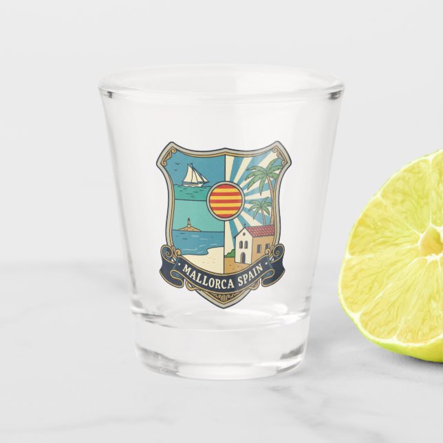 Mallorca Spain Travel Shot Glass (Front)
