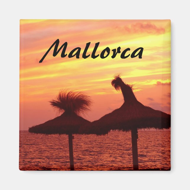 Mallorca Sunset Souvenir Magnet (Front)