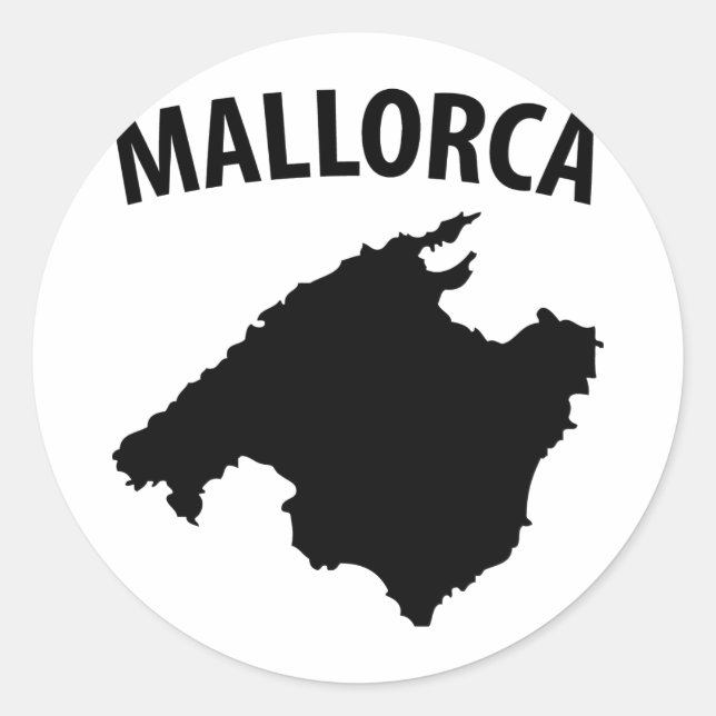 mallorca symbol classic round sticker (Front)