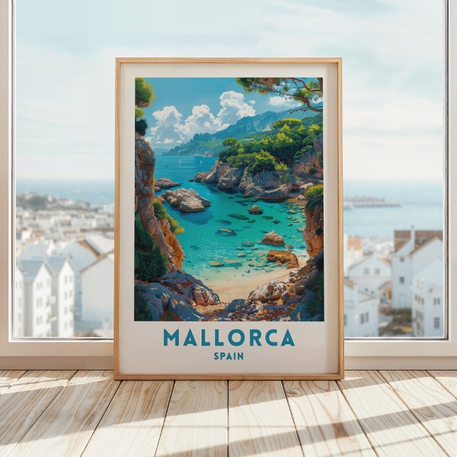 Mallorca Travel Poster Spain Wall Art (Creator Uploaded)