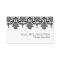 Mallory #1 Chic Black Damask Business Card