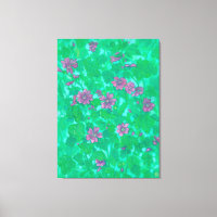 Mallow Bloom, Malva Flowers Summer Floral Paintin