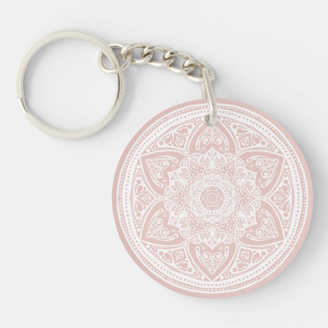 Mallow Mandala Key Ring (Front)