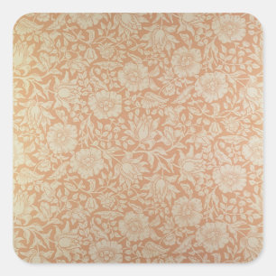 'Mallow' wallpaper design Square Sticker