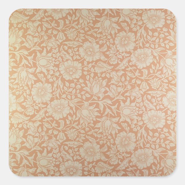 'Mallow' wallpaper design Square Sticker (Front)