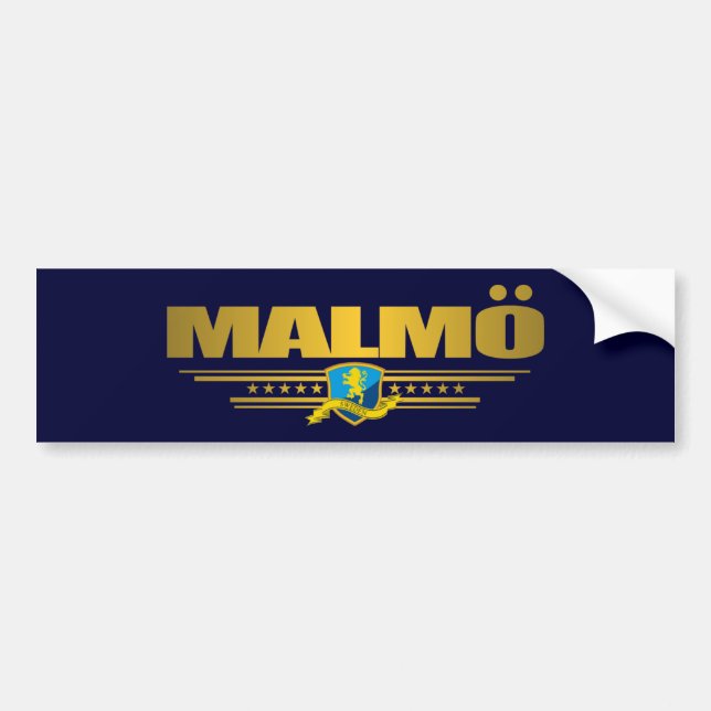 Malmo Bumper Sticker (Front)