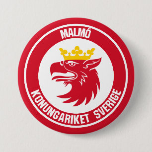 Malmö Round Emblem 7.5 Cm Round Badge
