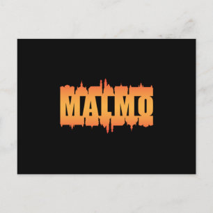 Malmo Sweden City Skyline Cityscape Gift Idea Postcard