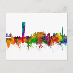 Malmo Sweden Skyline Postcard