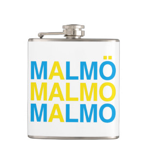 MALMO Swedish Flag Hip Flask