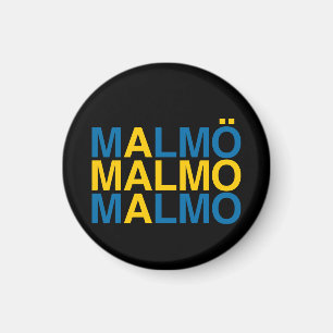 MALMO Swedish Flag Magnet