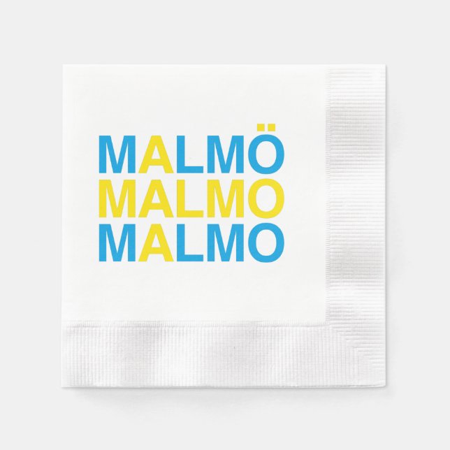 MALMO Swedish Flag Napkin (Front)