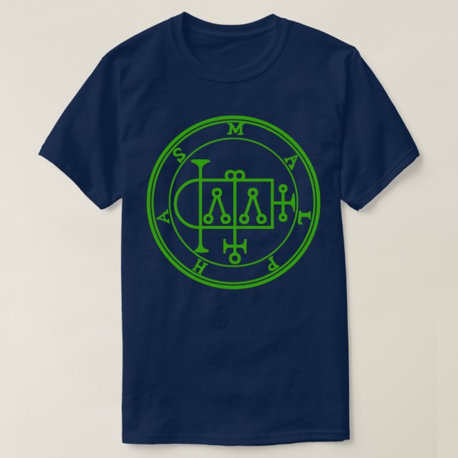 Malphas Sigil Builds Houses Green T-Shirt (Design Front)