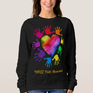 Mals Pals Awareness Hands Mals Pals Sweatshirt
