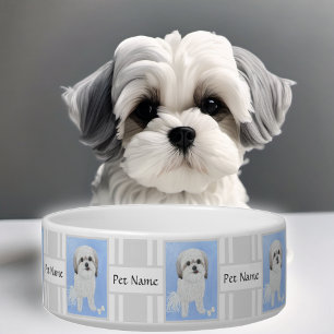 Malshi Dog Bowl with Customisable Text