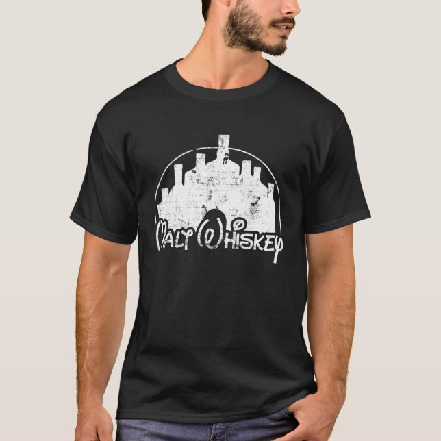 Malt Whiskey, Scotch Or Bourbon Lover - Funny Paro T-Shirt (Front)