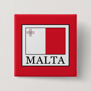 Malta 15 Cm Square Badge