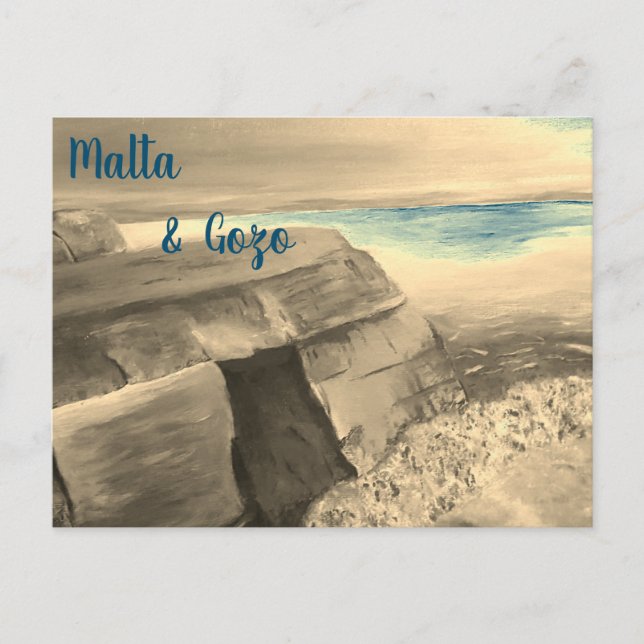 Malta and Gozo Postcard (Front)