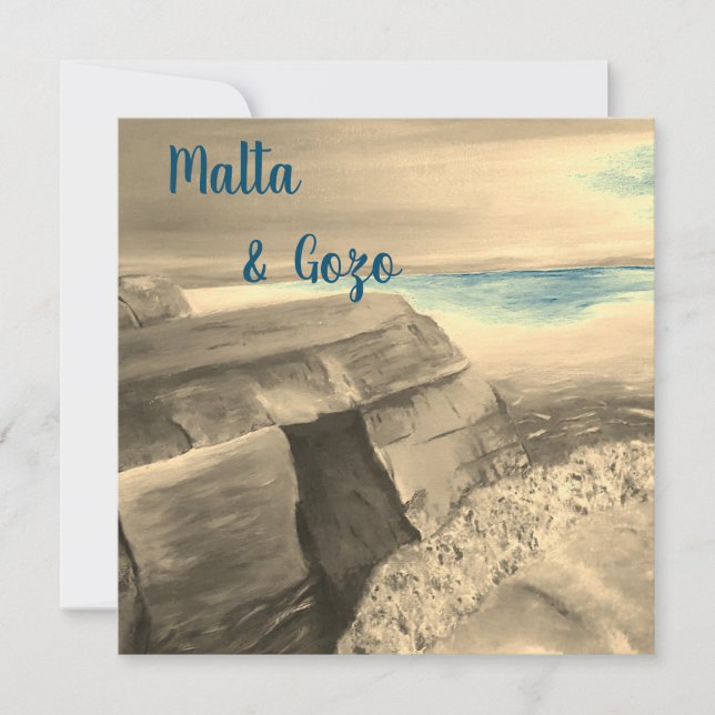 Malta and Gozo Postcard (Front)