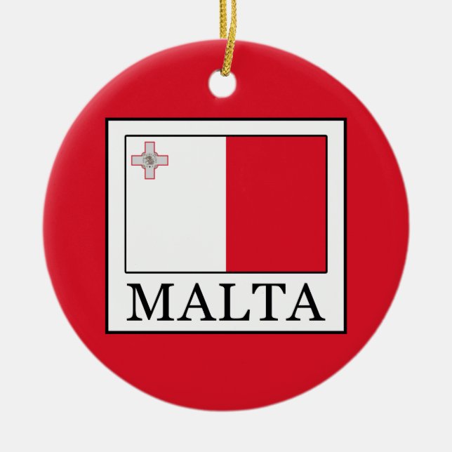 Malta Ceramic Tree Decoration (Front)