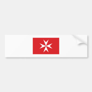 Malta civil ensign bumper sticker