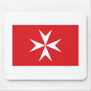 Malta civil ensign mouse pad