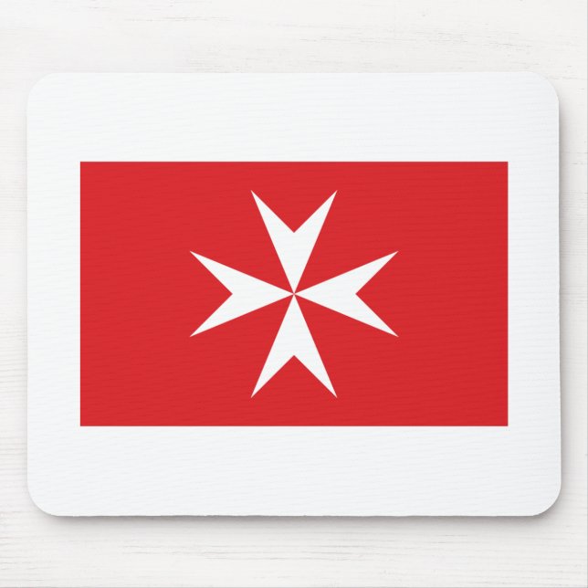Malta civil ensign mouse pad (Front)