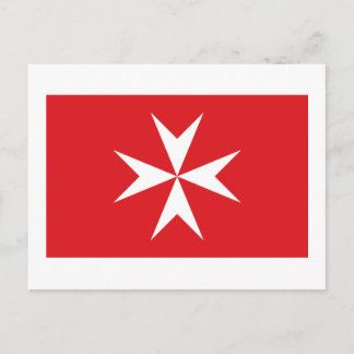 Malta civil ensign postcard