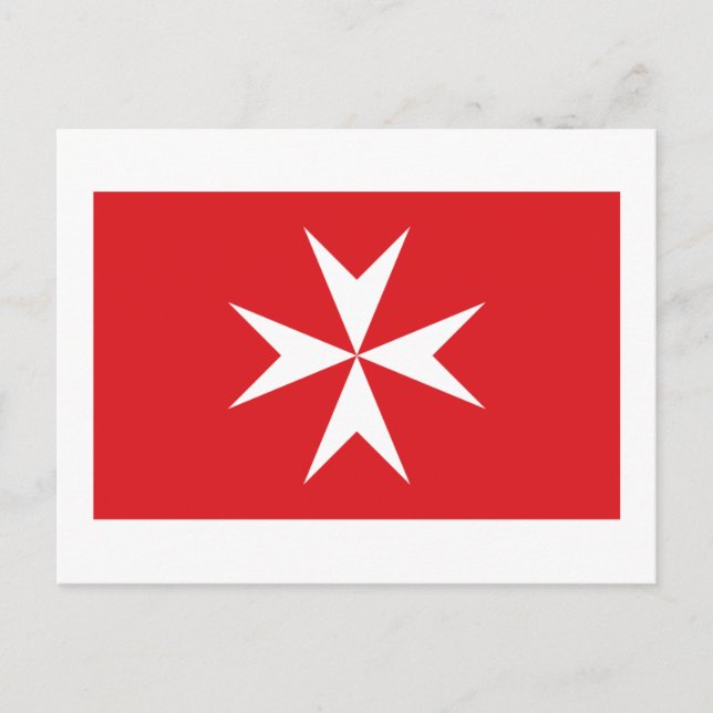 Malta civil ensign postcard (Front)